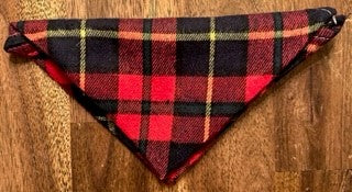 Black Red And Yellow Plaid Bandana